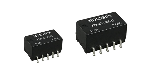 Mornsun NEW SMD Non-isolated .5A & 1A Switching Regulators  K78xxT-500R3&1000R3 Series