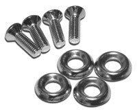 Nickel Plated Screws (10-32 x 0.63") with Steel Washers